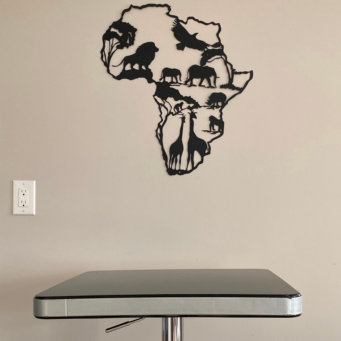 R4U Metal Wall Decor Art-Africa Safari