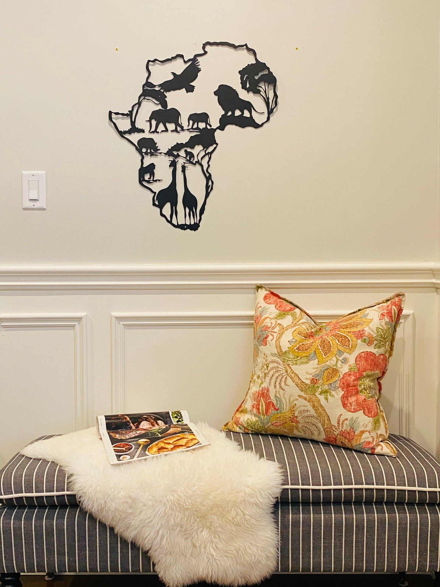 R4U Metal Wall Decor Art-Africa Safari
