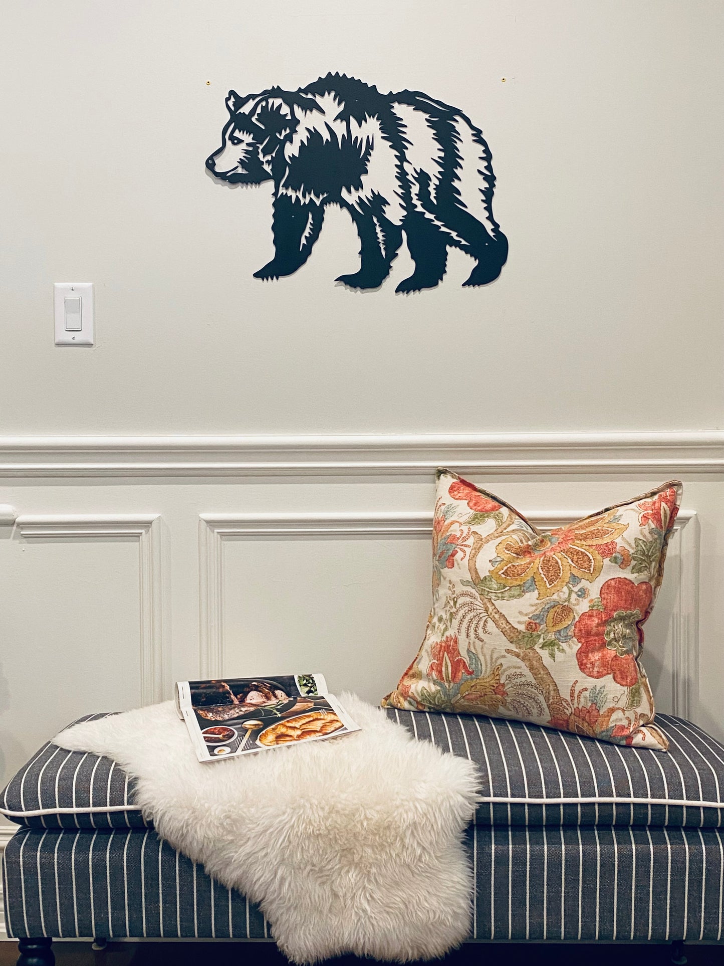 R4U Metal Wall Decor Art-Polar Bear