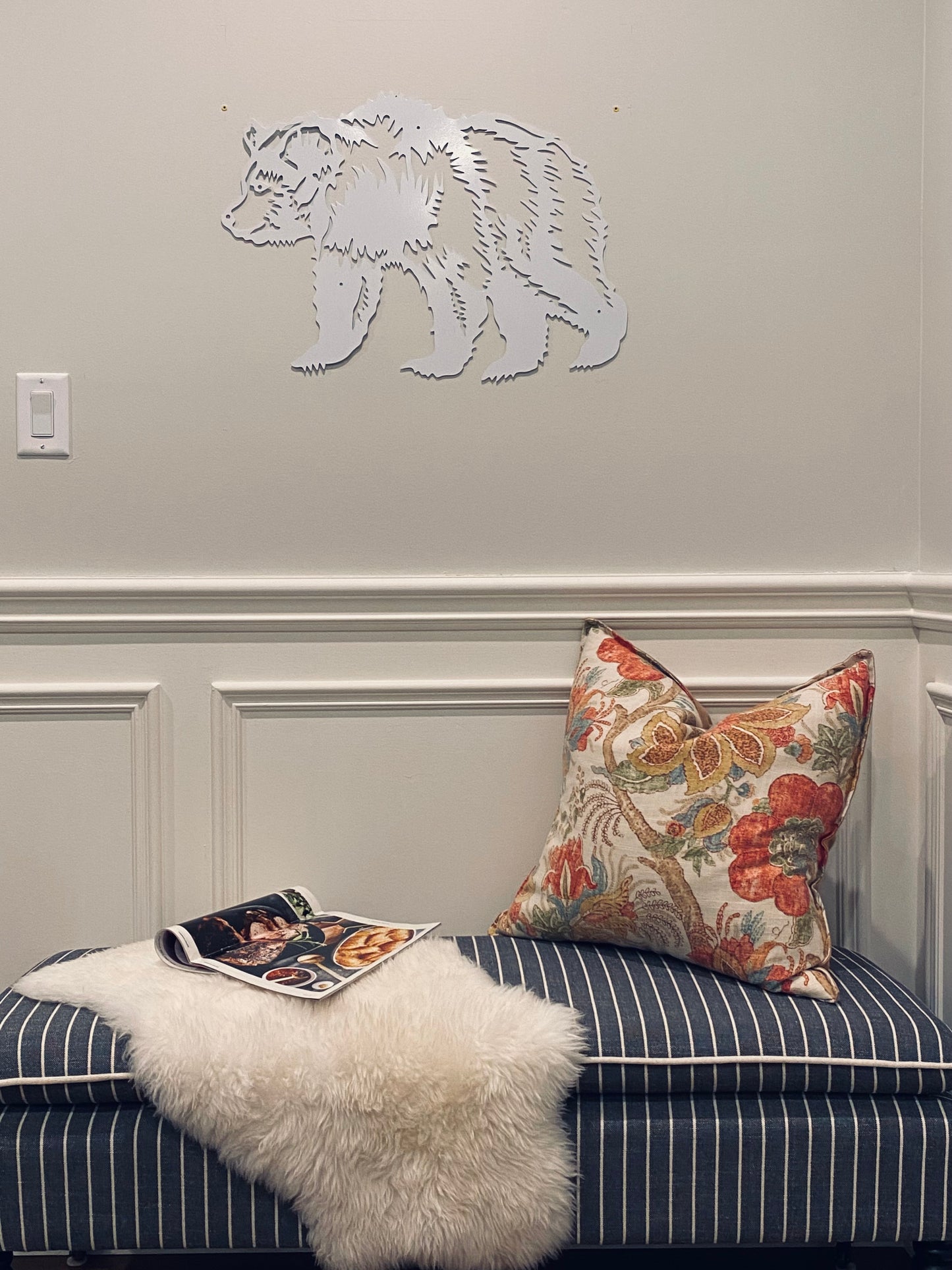 R4U Metal Wall Decor Art-Polar Bear