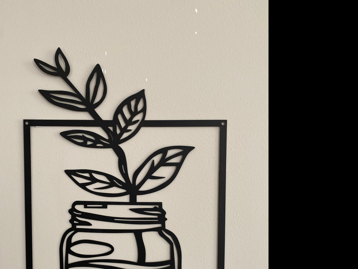R4U Metal Wall Decor Art-Potted Flowers (Set of 4)