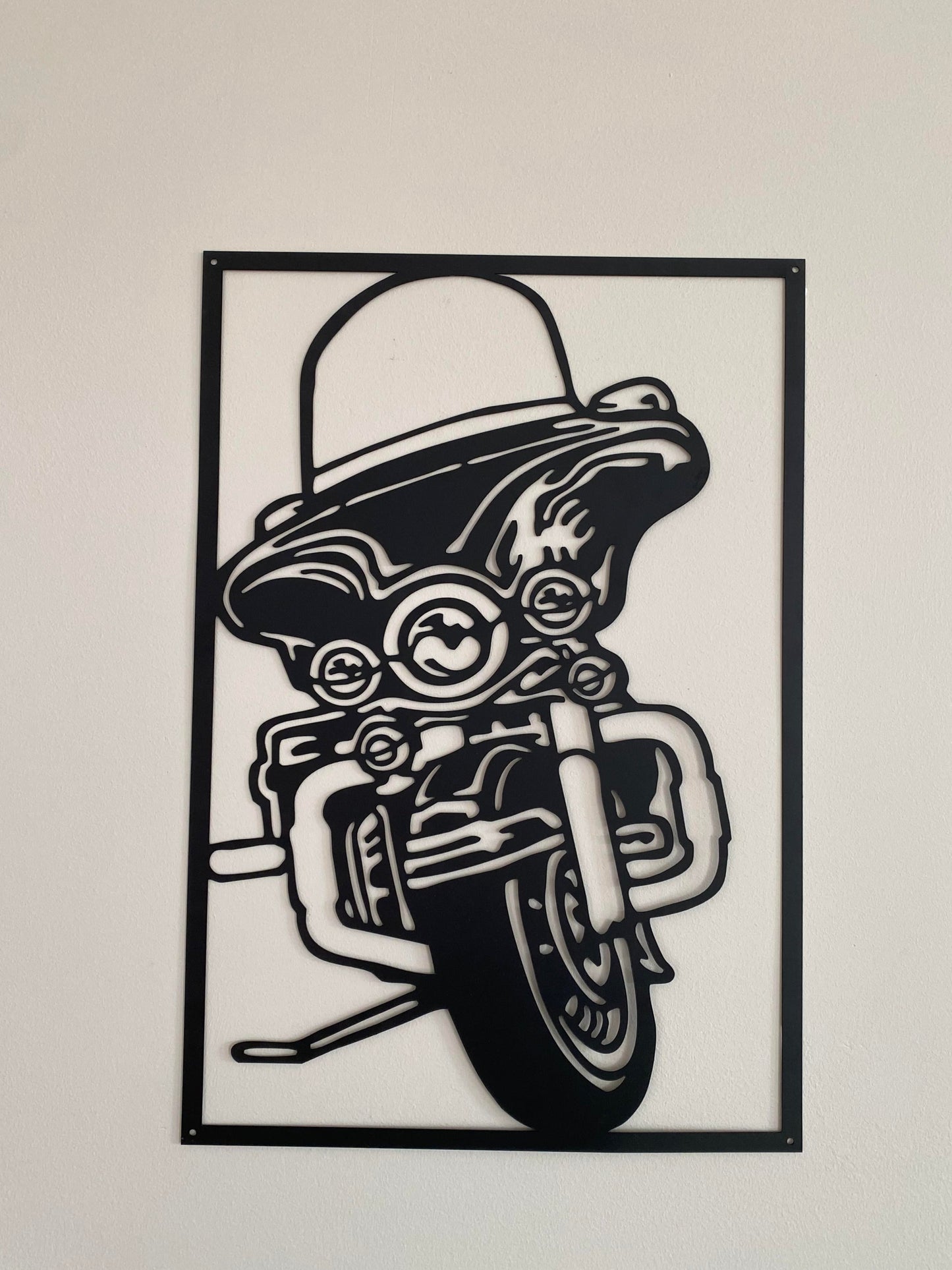 R4U Metal Wall Decor Art-Motorcycles (Set of 3)