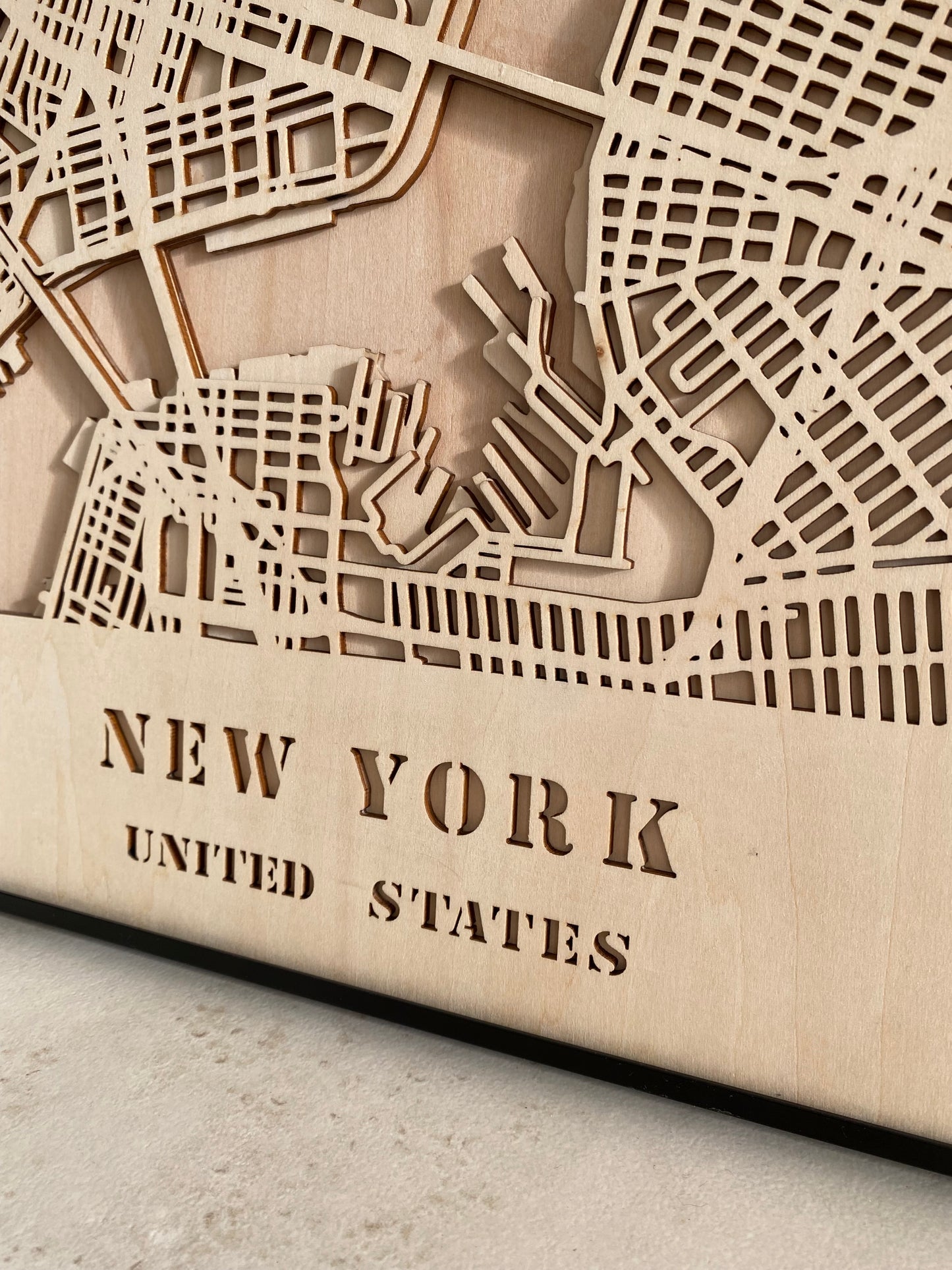 R4U New York Map Wall Art