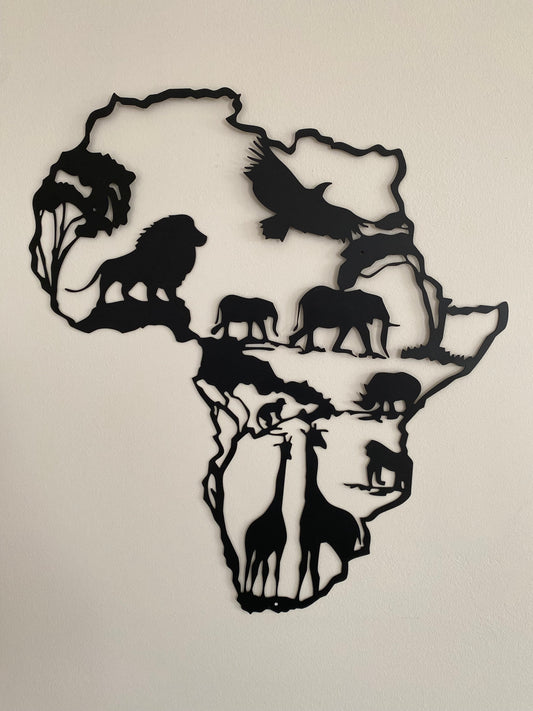 R4U Metal Wall Decor Art-Africa Safari